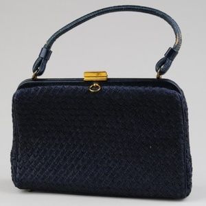 1960s Black "Mayer New York" Handbag - VINTAGE